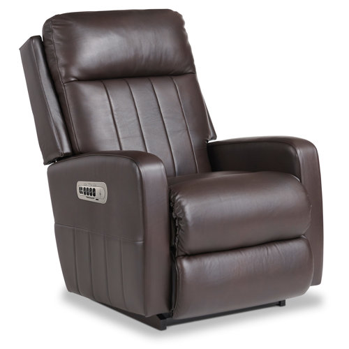 LaZBoy Finley Leather Match Power Rocking Recliner with Power